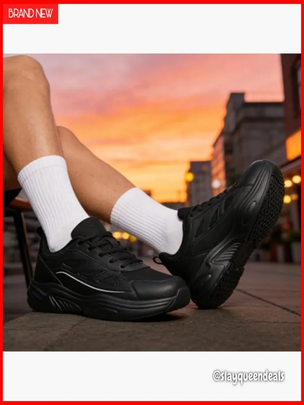 Non-Slip Athletic Sneakers for Work, Walking, Gym - Lightweight Breathable
